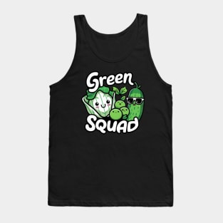 Cute Vegetables Green Squad Tank Top